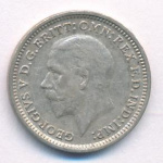 Великобритания 3 пенса, 1933 (3 пенса. Великобритания 1933)