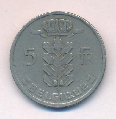 Бельгия 5 франков, 1949 (5 франков. Бельгия 1949)