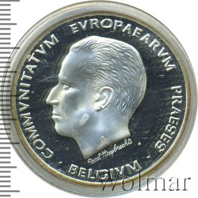 Бельгия 5 ЭКЮ, 1993 (5 экю. Бельгия 1993г. Ag.)