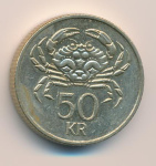 Исландия 50 крон, 2005 (50 крон. Исландия 2005)