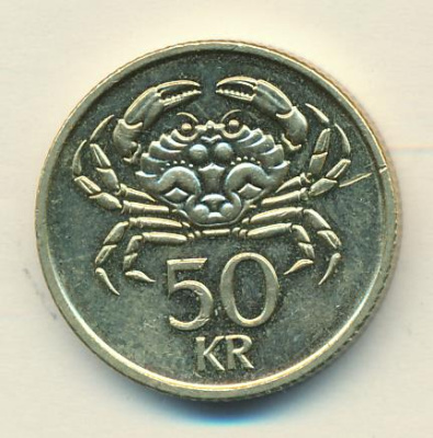 Исландия 50 крон, 2005 (50 крон. Исландия 2005)