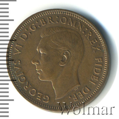 Великобритания ½ пенни, 1950 (1/2 пенни. Великобритания 1950г. 	Br.)