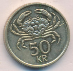 Исландия 50 крон, 2005 (50 крон Исландия. 2005)