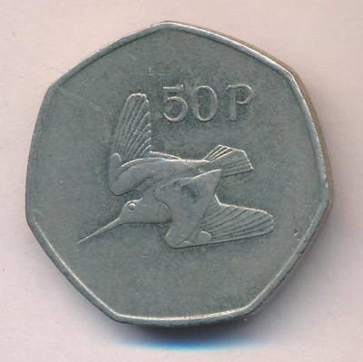 Ирландия 50 пенсов, 1998 (50 пенсов. Ирландия 1998)