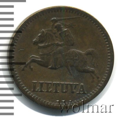 Литва 1 цент, 1936 (1 цент. Литва 1936г. Br.)