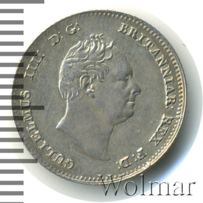 Великобритания 4 пенса, 1836 (4 пенса. Великобритания 1836г. Ag.)