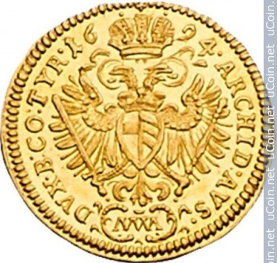 Австрия ¼ дуката, 1694