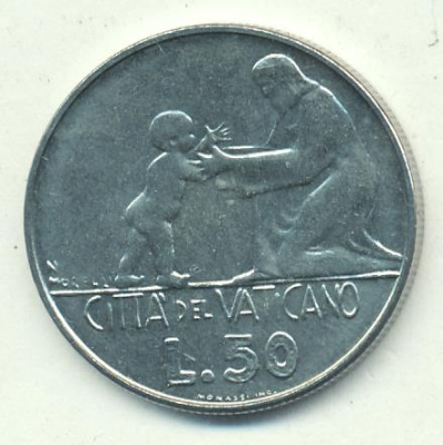 Ватикан 50 лир, 1978 (50 лир. Ватикан 1978)