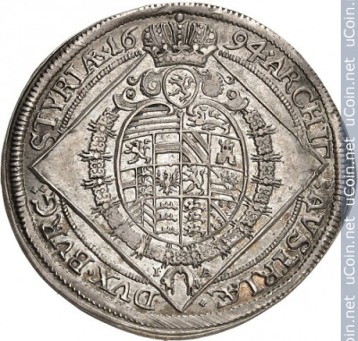 Австрия ¼ талера, 1694