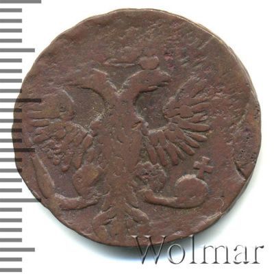 Денга 1749 г. Елизавета I. (Денга 1749г. Cu.)