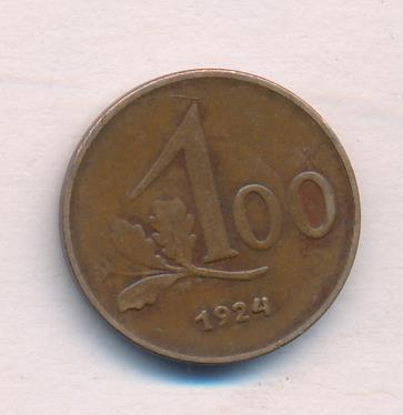 Австрия 100 крон, 1924 (100 крон. Австрия 1924)