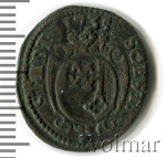 Гессен-Дармштадт 3 пфеннига, 1735 (3 пфеннинга. Германия. Штаде 1735г. Cu.)