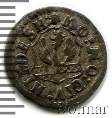 Гессен-Дармштадт 4 пфеннига, 1735 (4 пфеннинга. Германия. Хильдесхайм 1735г. Ag.)