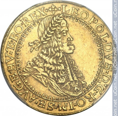 Австрия 5 дукатов, 1669