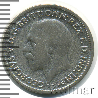 Великобритания 6 пенсов, 1931 (6 пенсов. Великобритания 1931г. Ag.)