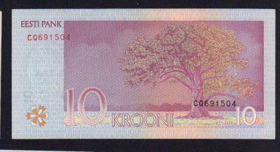 Эстония 10 крон, 2006 (10 крон. Эстония. 2006)