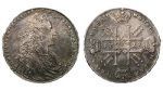 1 рубль 1729 г. Петр II. Без звезды на груди (Россия. 1 рубль 1729 года.)