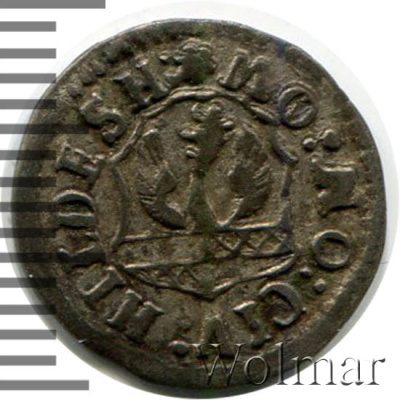 Гессен-Дармштадт 4 пфеннига, 1735 (4 пфеннинга. Германия. Хильдесхайм 1735г. Ag.)