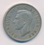 Великобритания ½ кроны, 1950 (1/2 кроны. Великобритания. 1950)