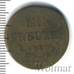 Австрия 1 крейцер, 1816 (1 крейцер. Австрия 1816г. Cu.)
