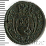 Гессен-Дармштадт 3 пфеннига, 1735 (3 пфеннинга. Германия. Штаде 1735г. Cu.)