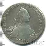 1 рубль 1768 г. ММД АШ. Екатерина II (1 рубль 1768г. ММД АШ. Ag. RR, Ильин - 8 рублей, Петров - 25 рублей.)