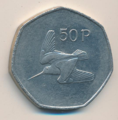 Ирландия 50 пенсов, 1998 (50 пенсов. Ирландия 1998)