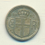 Исландия 25 эйре, 1937 (25 эйре Исландия 1937)