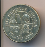 Исландия 100 крон, 2006 (100 крон. Исландия. 2006)