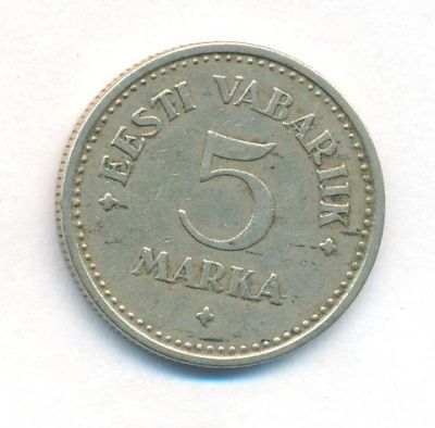 Эстония 5 марок, 1924 (5 марок. Эстония. 1924)