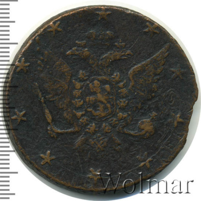 10 копеек 1762 г. Петр III. КОПЪЕКЪ (10 копеек 1762г. Cu. R, Петров - 1 рубль.)