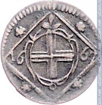 Австрия 1 пфенниг, 1667