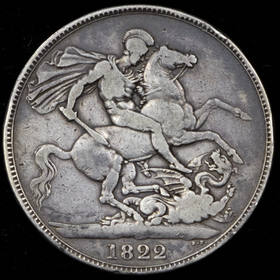 Великобритания 1 крона, 1822 (1 крона 1822 (Великобритания))