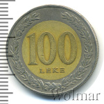 Албания 100 леков, 2000 (100 лек. Албания 2000г. Bm.)