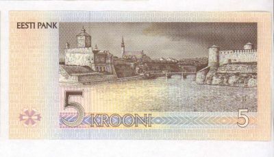 Эстония 5 крон, 1994 (5 крон. Эстония. 1994)