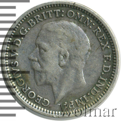 Великобритания 3 пенса, 1933 (3 пенса. Великобритания 1933г. Ag.)