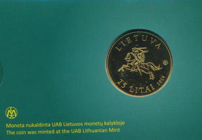 Литва 25 лит, 2014 (25 лит. Литва. 25 лет Балтийскому пути. Буклет. 2014)