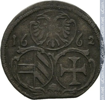 Австрия 2 пфеннига, 1662