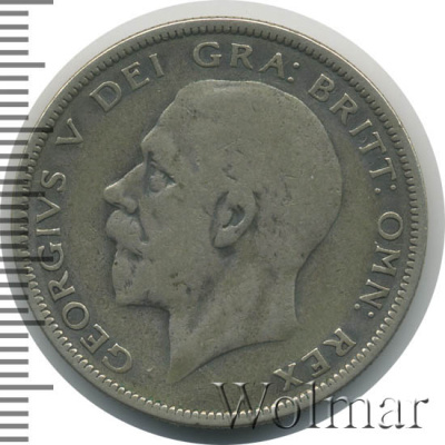 Великобритания ½ кроны, 1935 (1/2 кроны. Великобритания 1935г. Ag.)