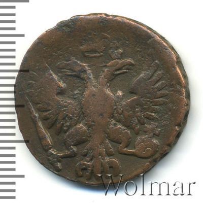 Денга 1749 г. Елизавета I. (Денга 1749г. Cu.)