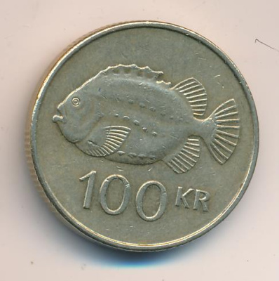 Исландия 100 крон, 2006 (100 крон. Исландия 2006)