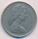 Великобритания 10 новых пенсов, 1969 (10 пенсов. Великобритания 1969)