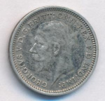 Великобритания 3 пенса, 1936 (3 пенса. Великобритания. 1936)