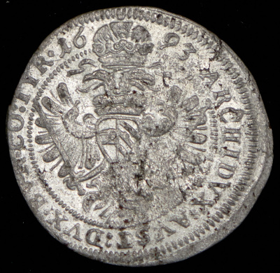 Австрия 3 крейцера, 1693 (3 крейцера 1693 (Австрия))