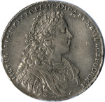 1 рубль 1729 г. Петр II. Со звездой на груди (Рубль 1729)