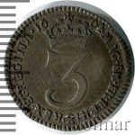 Англия 3 пенса, 1694 (3 пенса. Великобритания 1694г. Ag.)