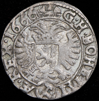 Австрия 3 крейцера, 1666 (3 крейцера 1666 (Австрия))