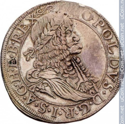 Австрия ½ талера, 1671