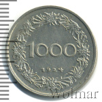 Австрия 1000 крон, 1924 (1 000 крон. Австрия 1924г. Cu-Ni.)