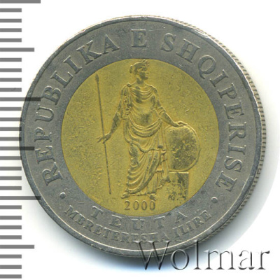 Албания 100 леков, 2000 (100 лек. Албания 2000г. Bm.)